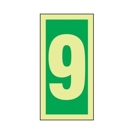 Accuform IMO CHARACTERS 6 in  X 3 in  DURA LUMIGLOW MLMR309GX MLMR309GX